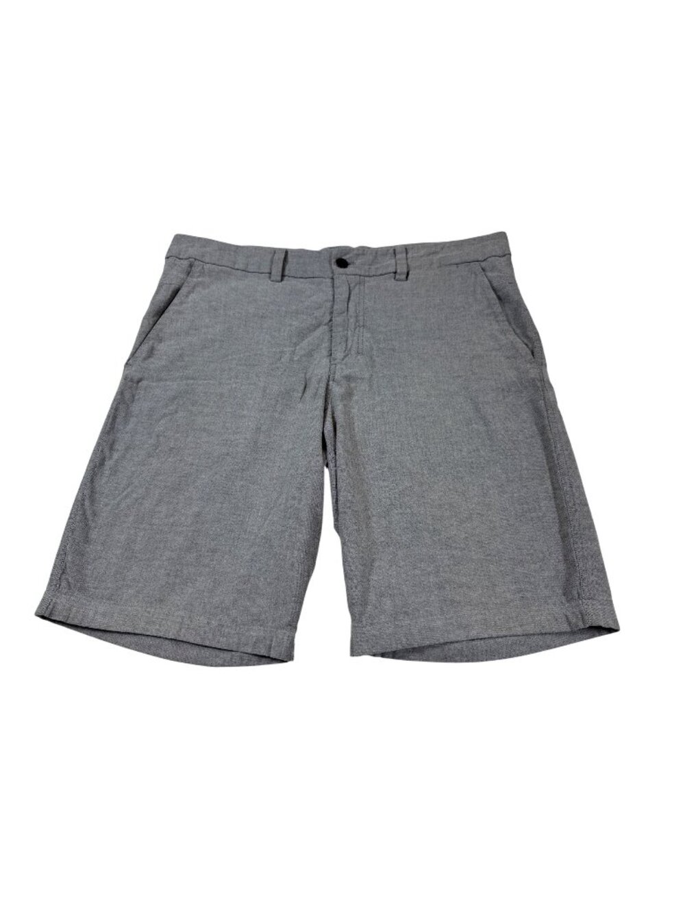 Lululemon Mens Gray Casual Shorts Size 38 Lightweight Cotton Blend (PP705)